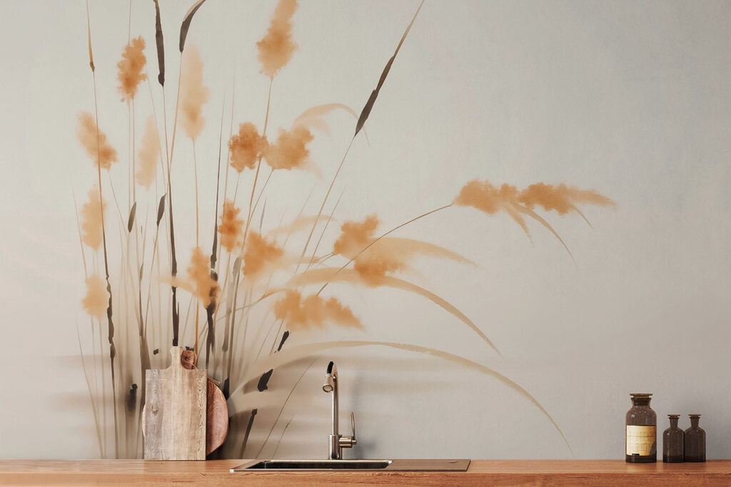 Soft grasses dance in gentle breeze Soft grasses dance in gentle breeze