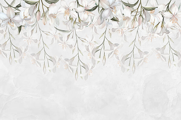 Fiori bianchi su sfondo bianco Fiori bianchi su sfondo bianco