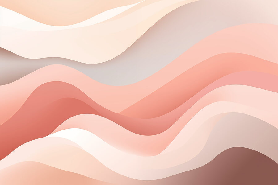 Linee ondulate bianche e rosa