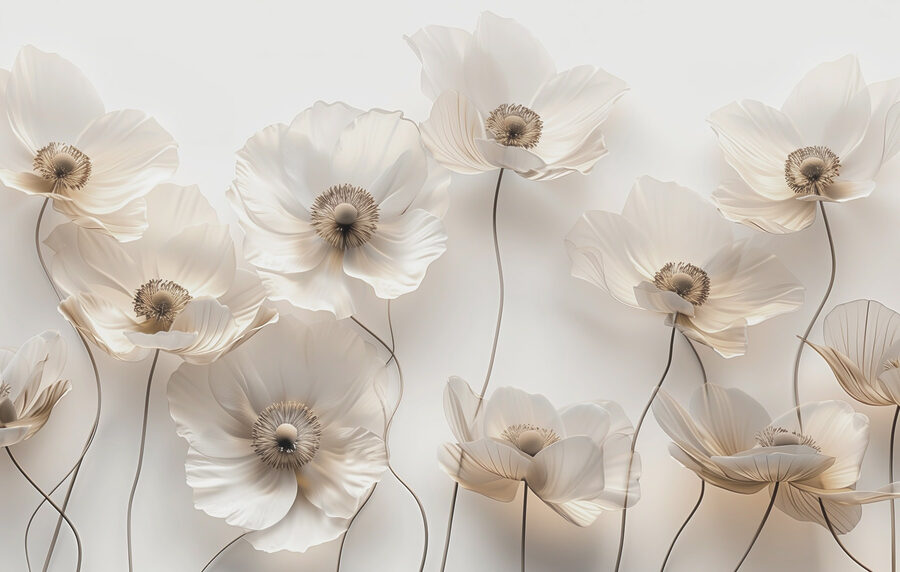 Gruppo di fiori bianchi