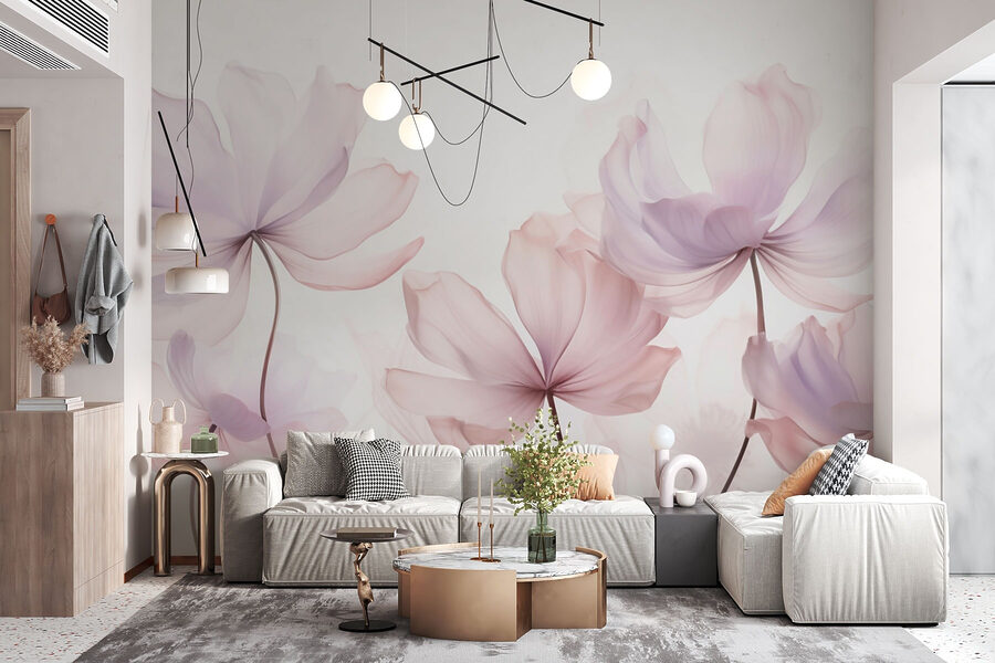 Delicati fiori dalle tonalità tenui