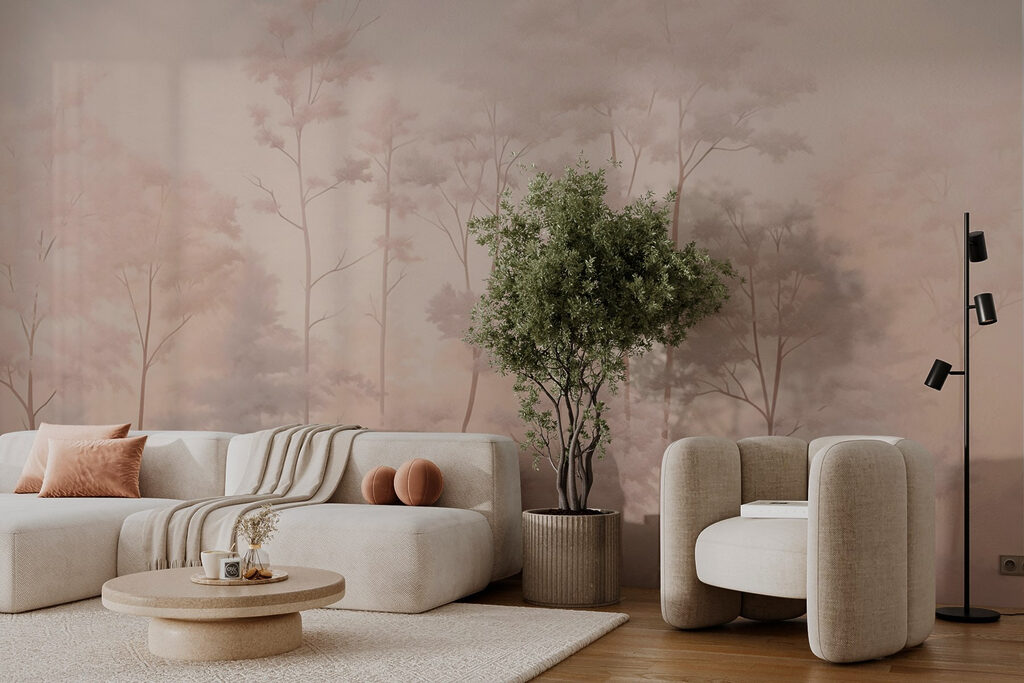 Group of trees with snow on them