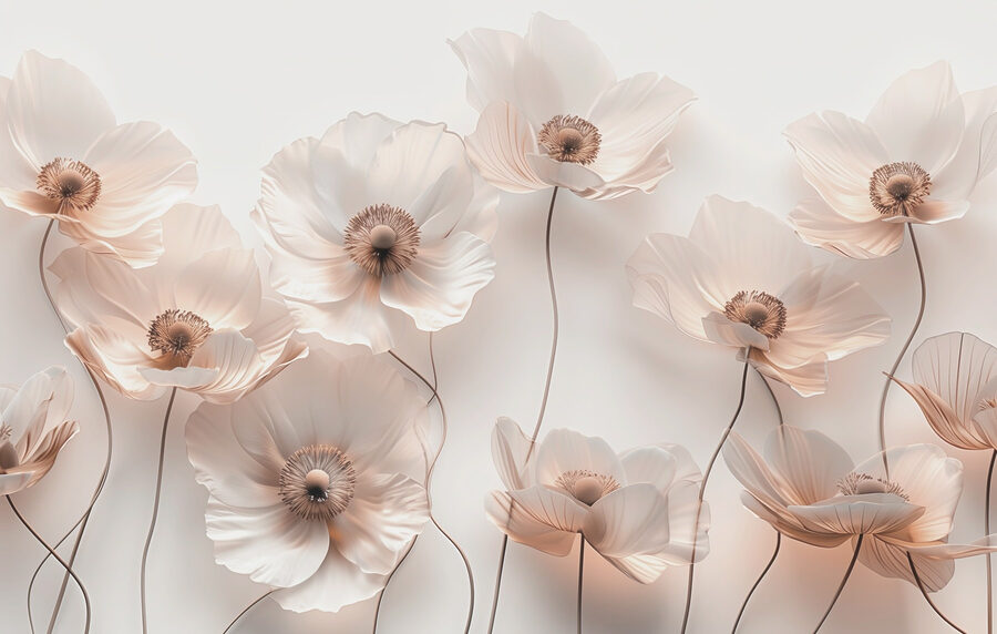 Gruppo di fiori bianchi