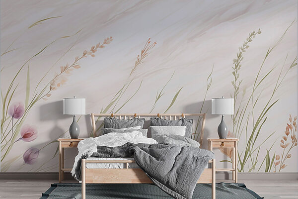 Delicate fioriture che ondeggiano nella brezza Delicate fioriture che ondeggiano nella brezza