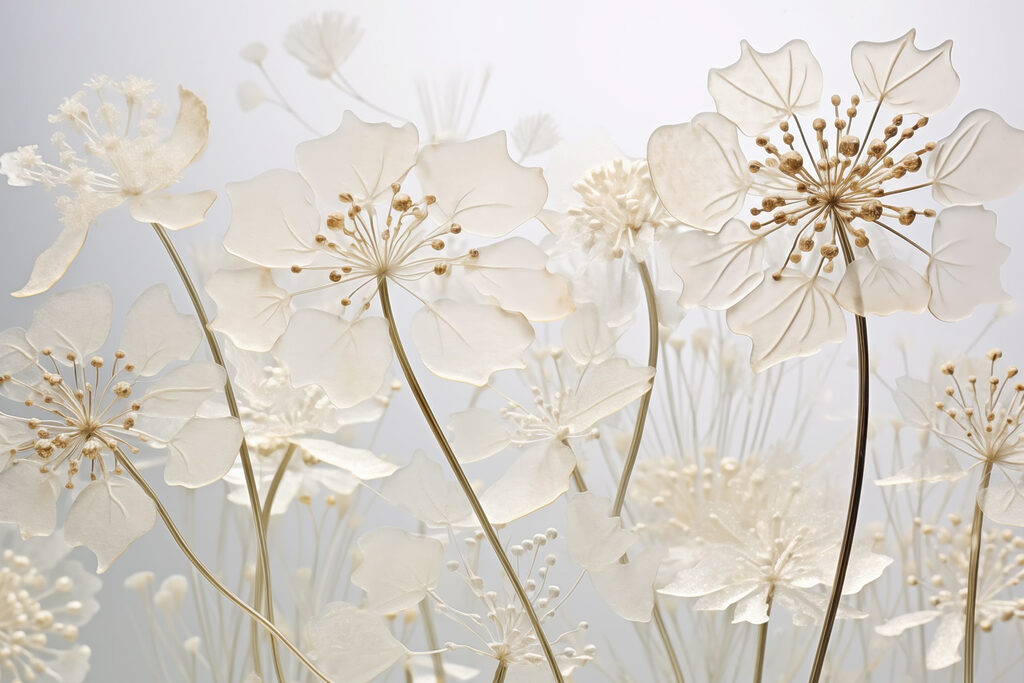 Delicate fioriture in una luce soffusa Delicate fioriture in una luce soffusa