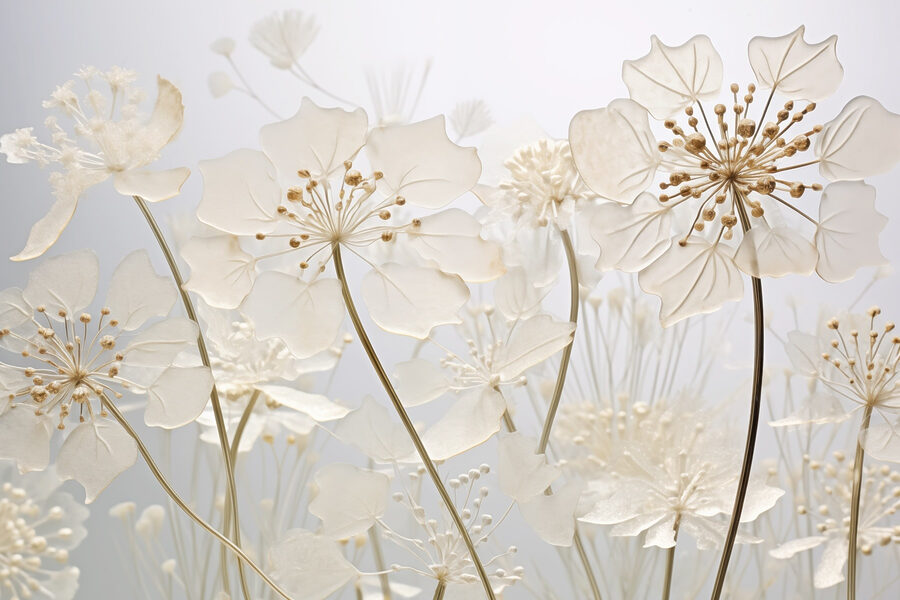 Delicate fioriture in una luce soffusa Delicate fioriture in una luce soffusa