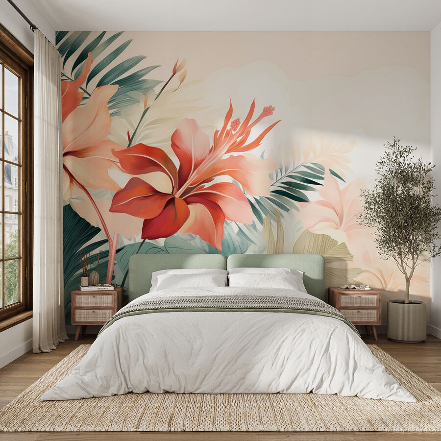 Delicate fioriture in tenui colori pastello