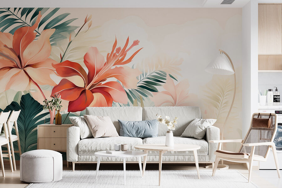 Delicate fioriture in tenui colori pastello