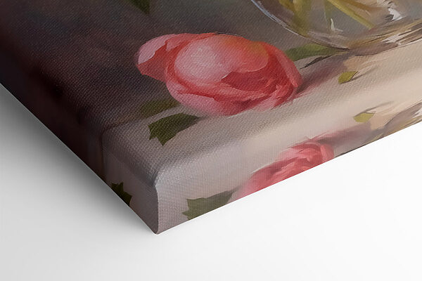 Painting of flowers in a vase