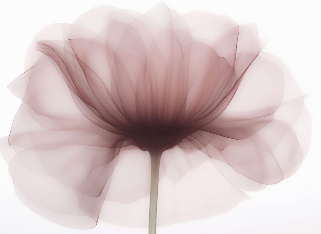 Fiore con fiore trasparente Fiore con fiore trasparente