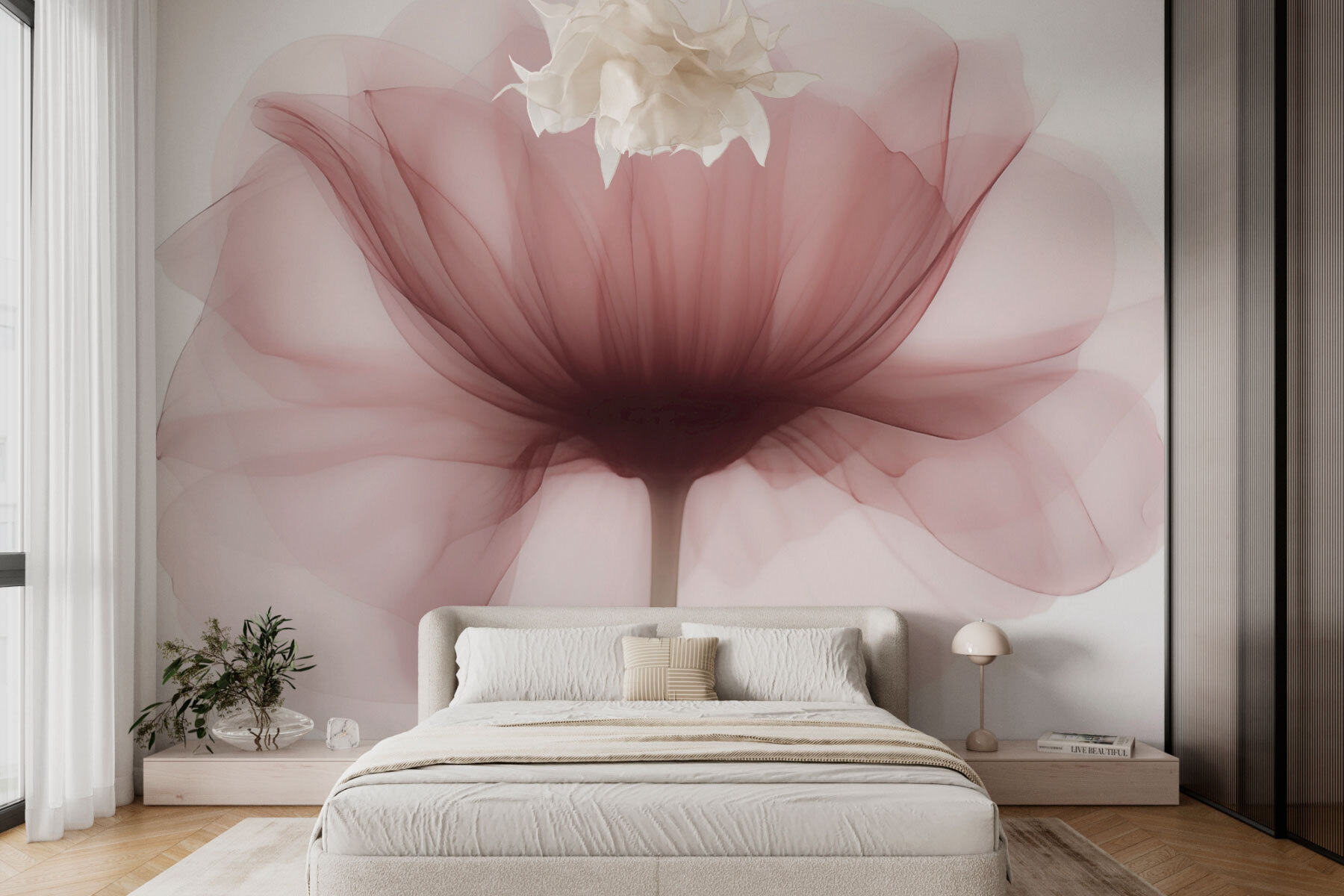 Flower with a transparent flower