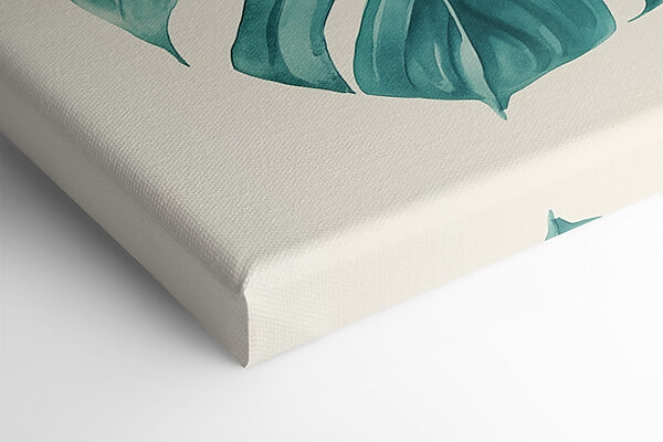 Lush green leaves in soft hues