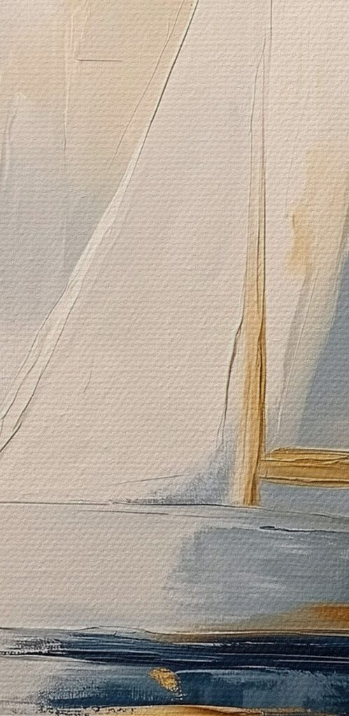 Painting of a sailboat Painting of a sailboat