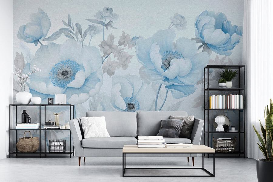 Pittura di fiori su sfondo bianco Pittura di fiori su sfondo bianco