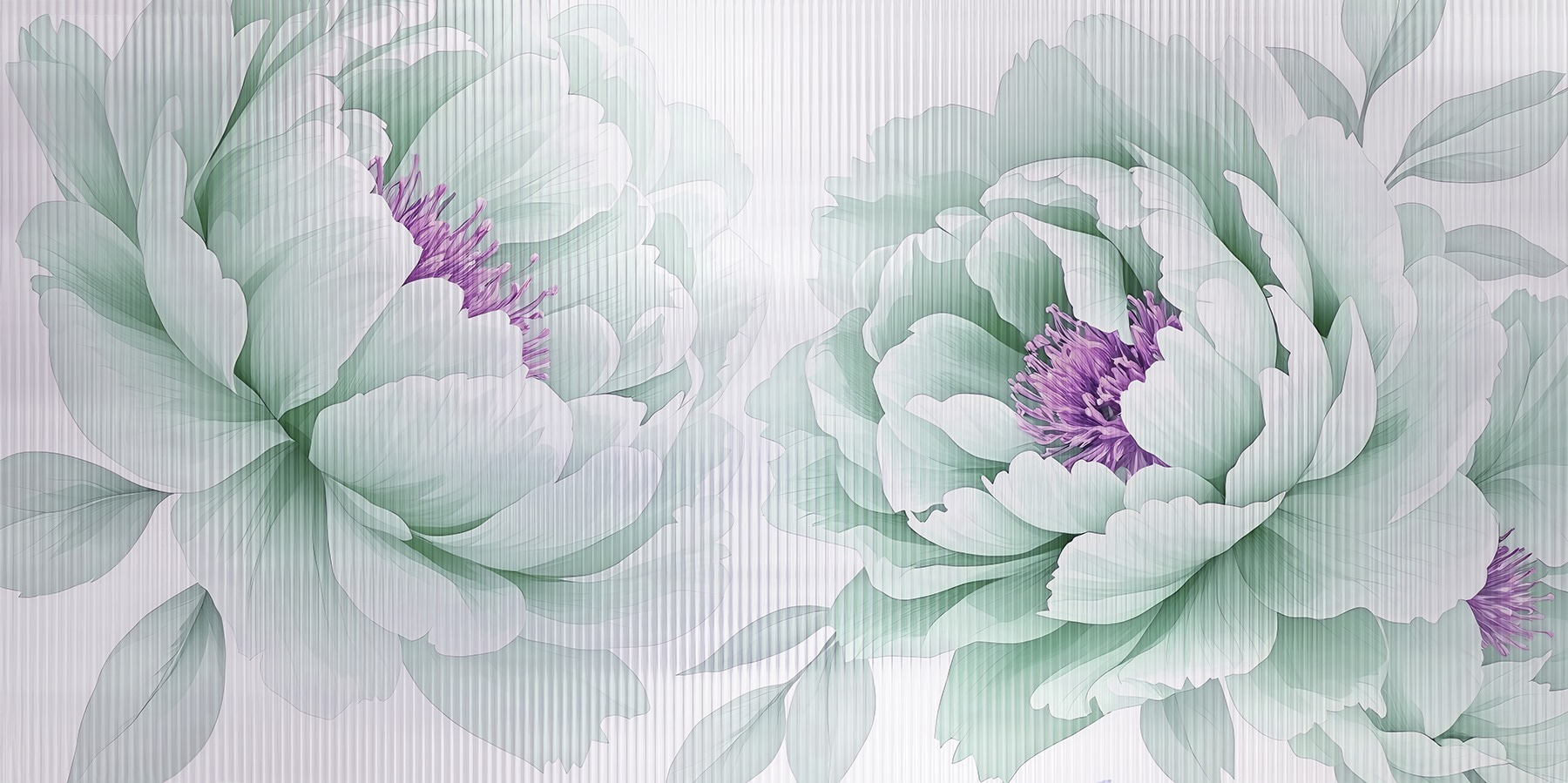 Delicate blooms in soft colors