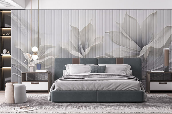 Elegante disegno floreale con motivi fluidi. Elegante disegno floreale con motivi fluidi.