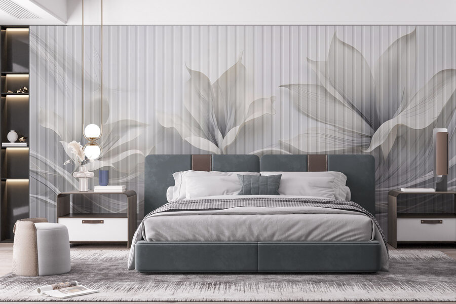 Elegante disegno floreale con motivi fluidi. Elegante disegno floreale con motivi fluidi.