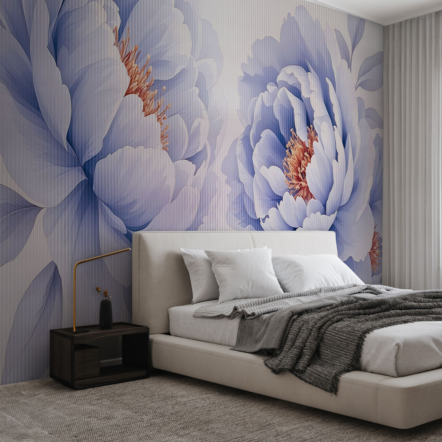 Delicate petals in soft hues