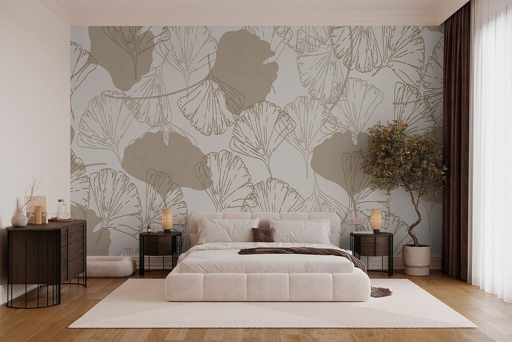 Pattern of leaves on a white background Pattern of leaves on a white background