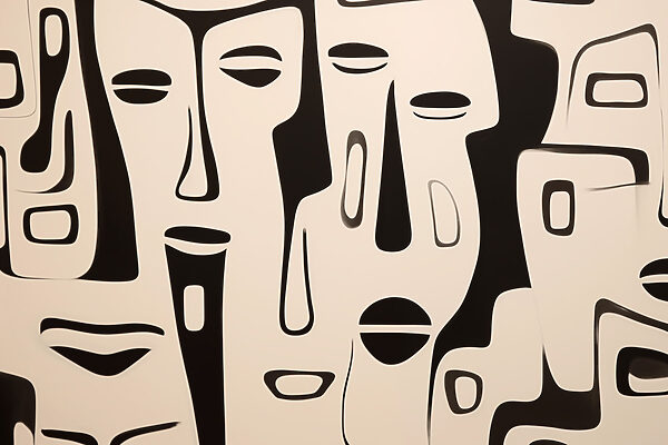 Volto in bianco e nero Volto in bianco e nero
