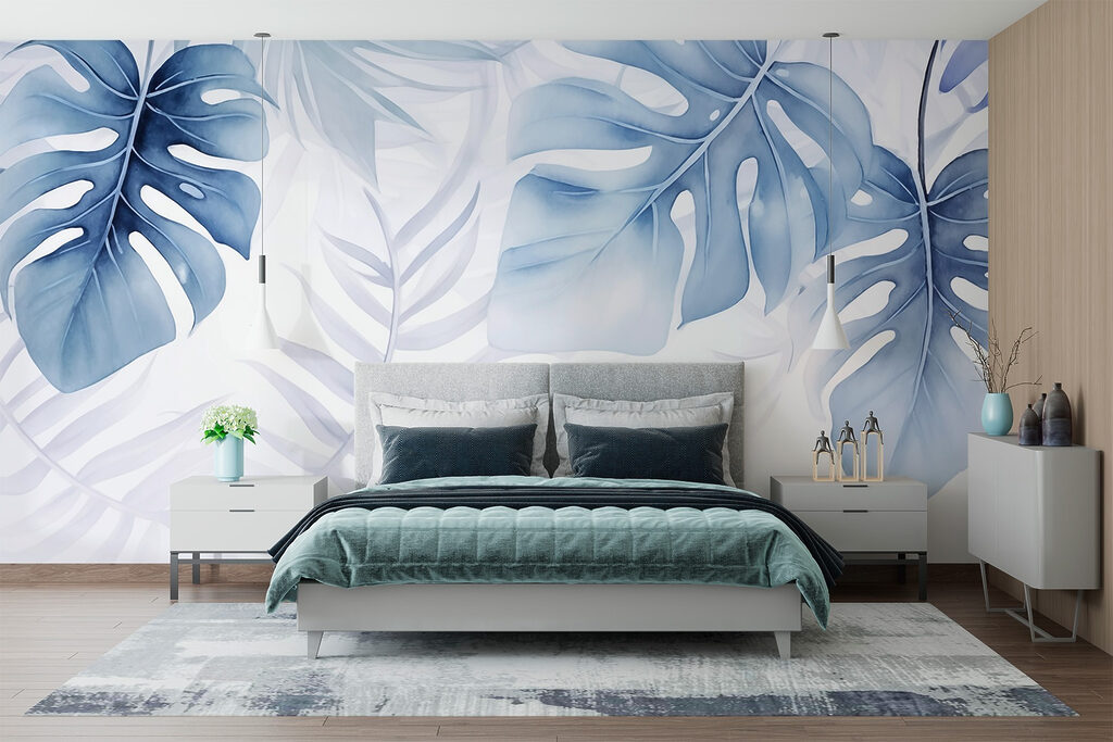 Lush leaves in calming hues