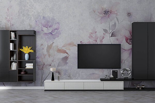 Pittura di fiori su sfondo bianco Pittura di fiori su sfondo bianco
