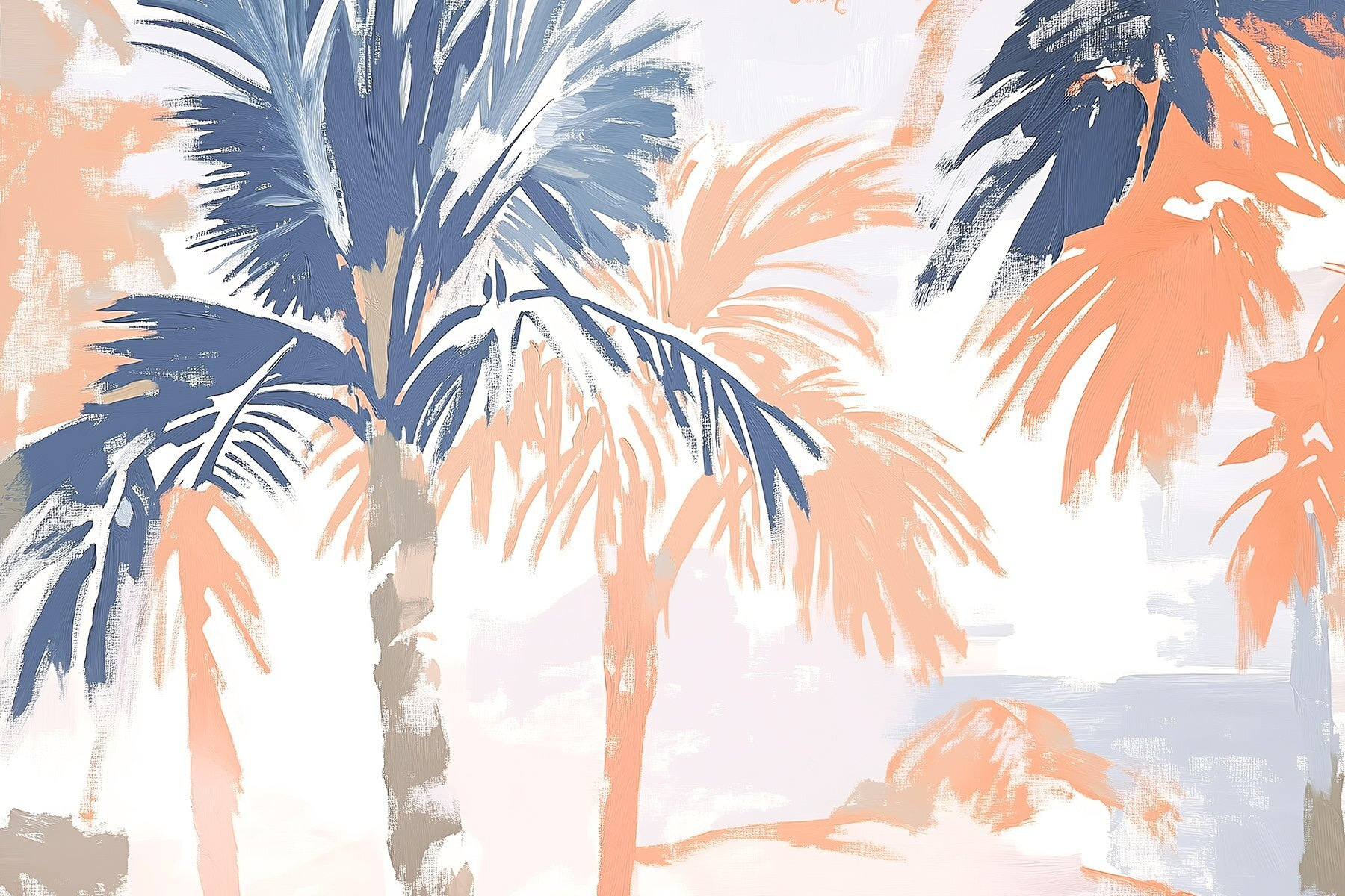 Painting of palm trees