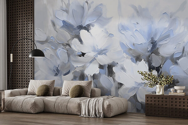 Pittura di fiori su sfondo bianco Pittura di fiori su sfondo bianco
