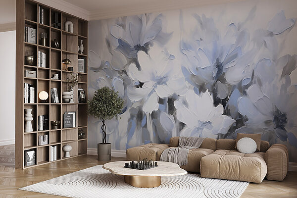 Pittura di fiori su sfondo bianco Pittura di fiori su sfondo bianco