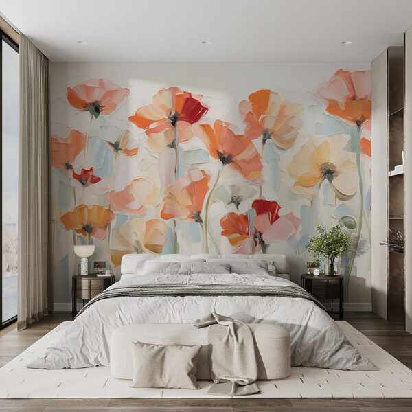Pittura di fiori su sfondo bianco Pittura di fiori su sfondo bianco