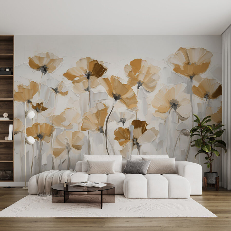 Pittura di fiori su sfondo bianco Pittura di fiori su sfondo bianco