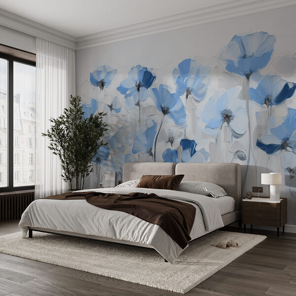Pittura di fiori blu Pittura di fiori blu