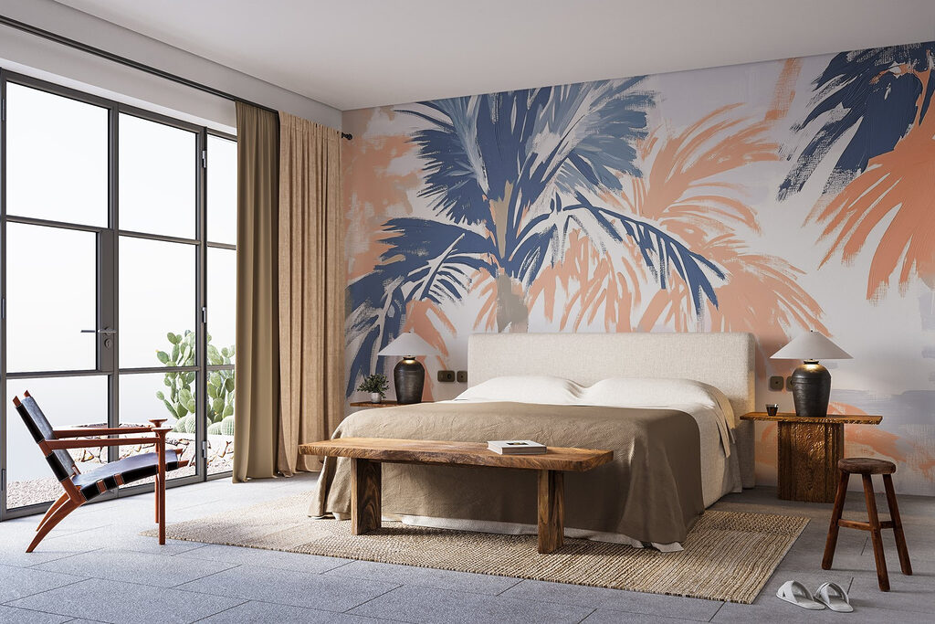 Painting of palm trees