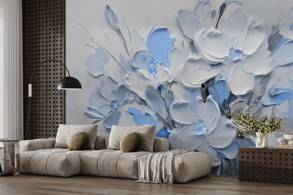 Painting of flowers in a vase