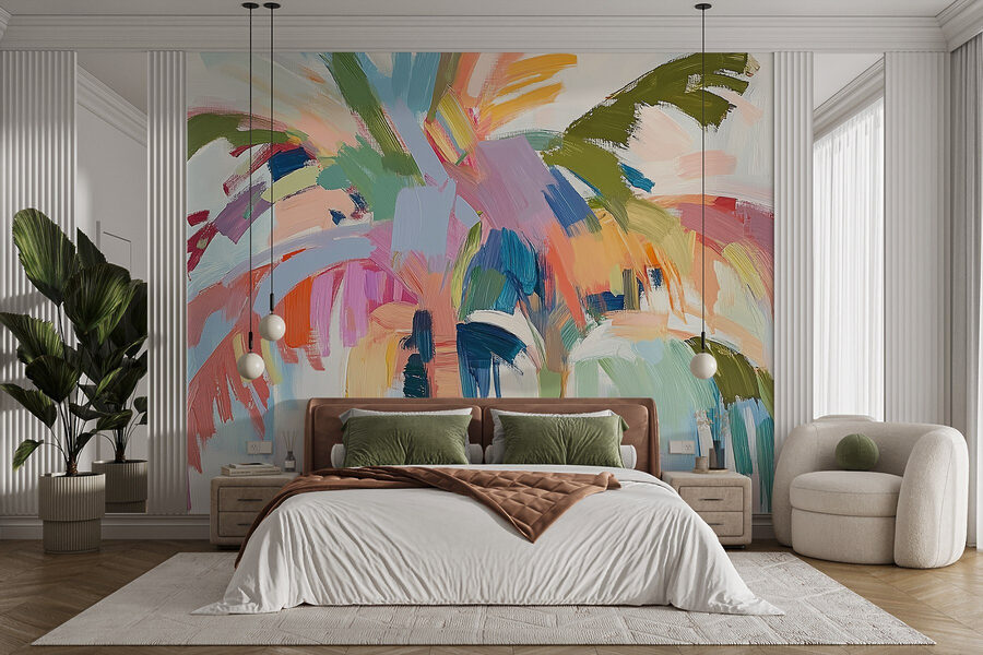 Pittura di una palma Pittura di una palma
