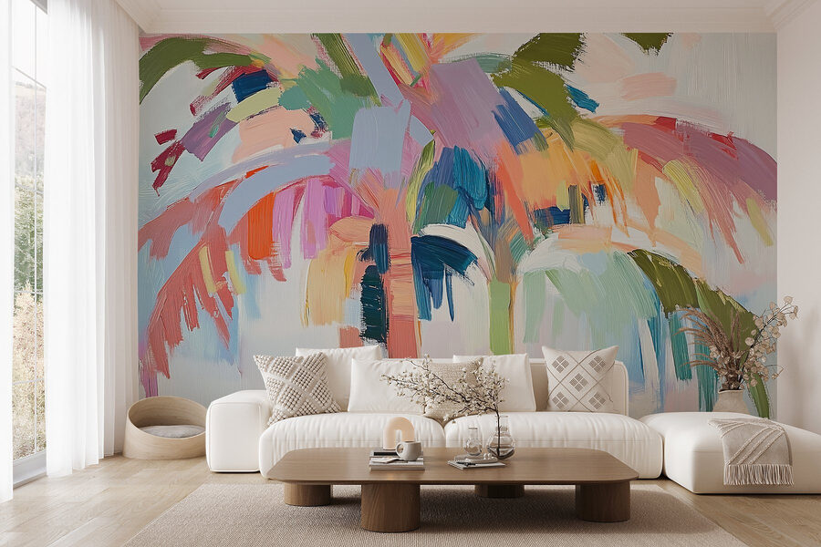 Pittura di una palma Pittura di una palma