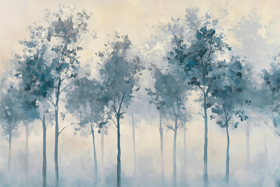 Carta da parati Gruppo di alberi nella nebbia - immagine 5