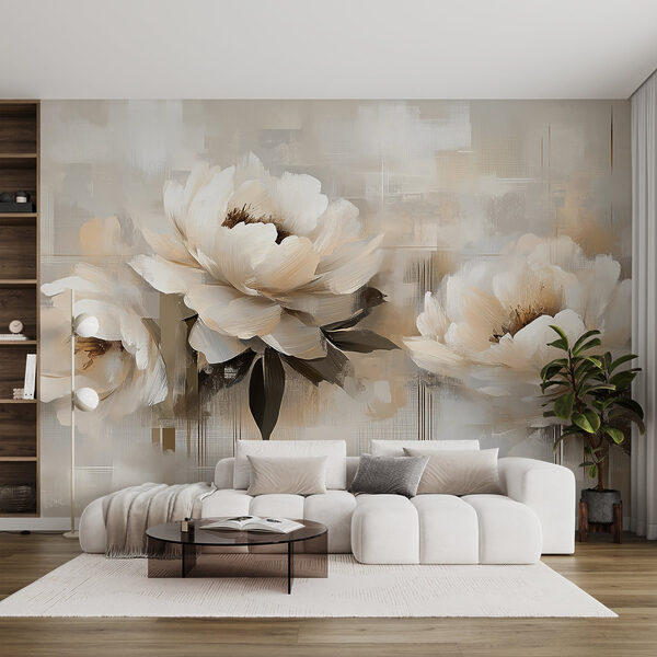 Pittura di fiori su sfondo bianco Pittura di fiori su sfondo bianco