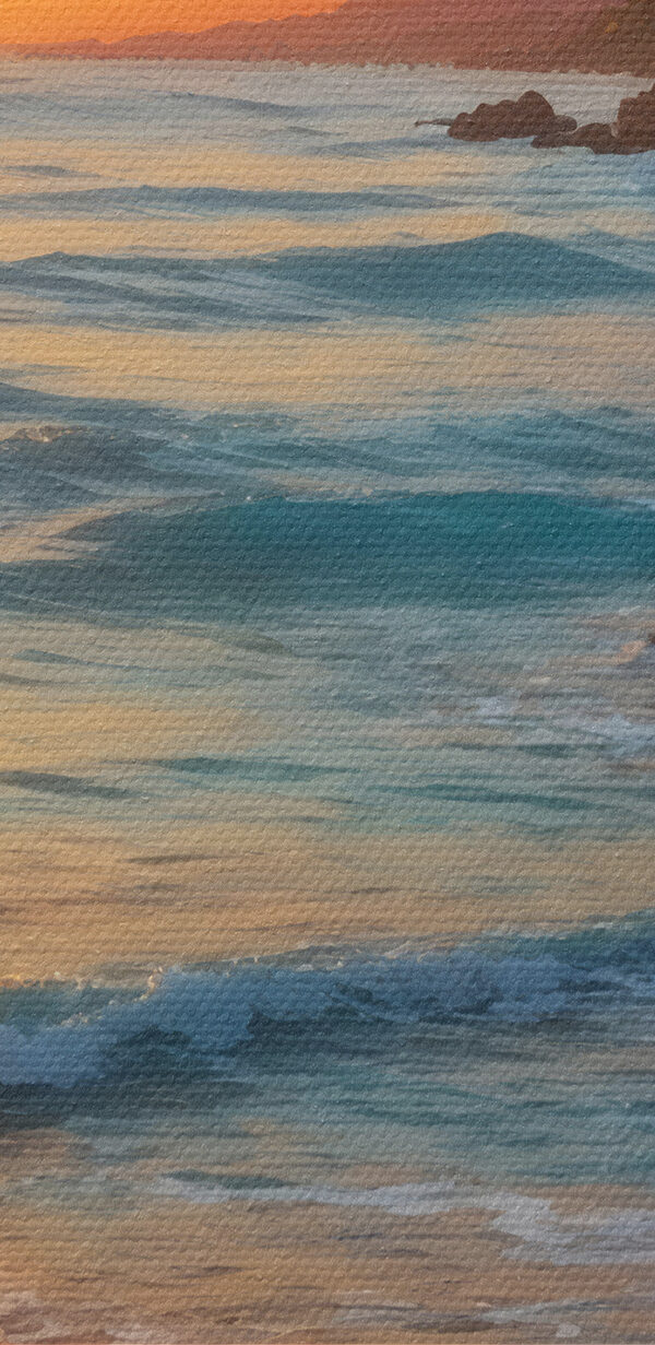 Sunset over a beach