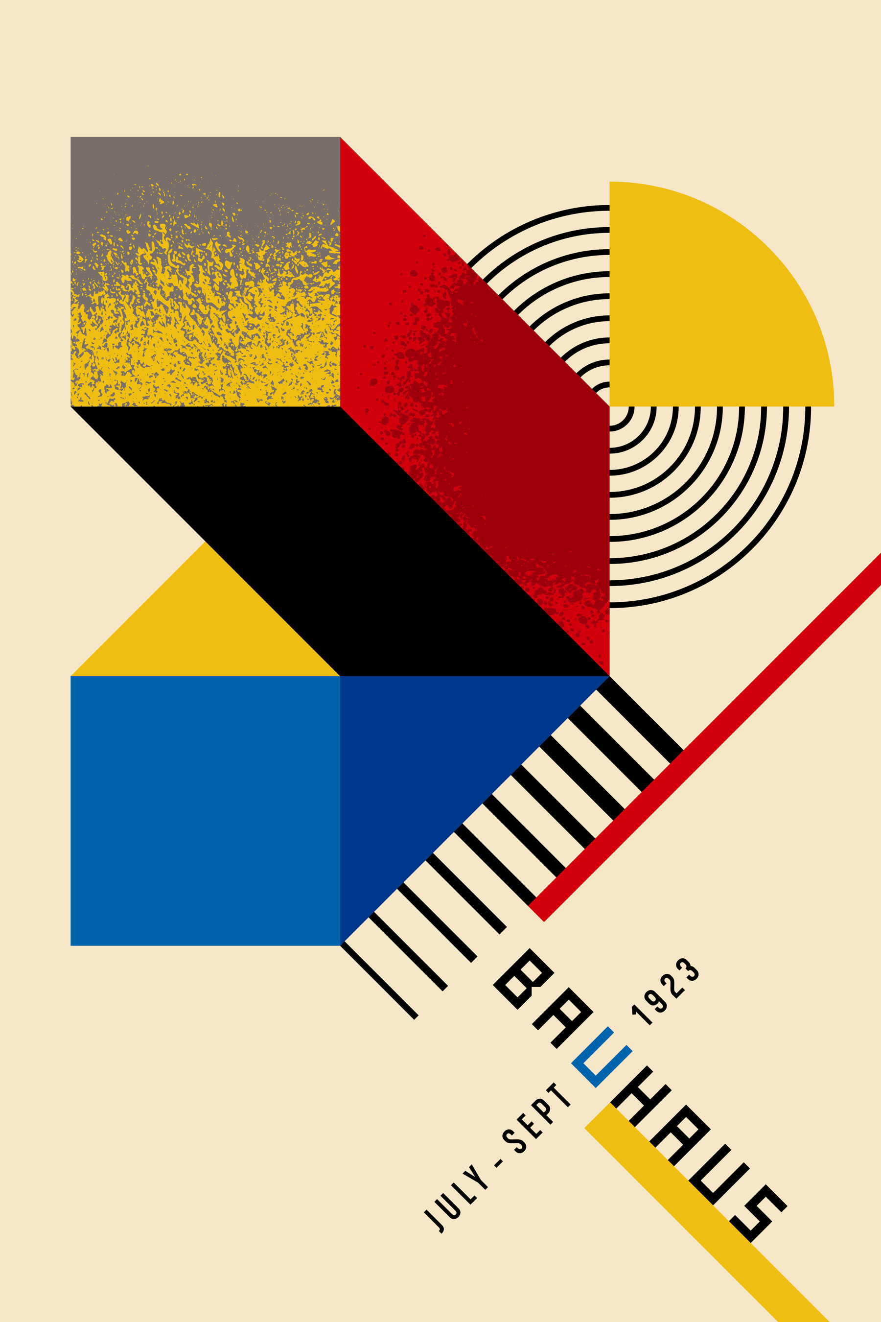Colorful geometrical design with black and red and yellow Colorful geometrical design with black and red and yellow