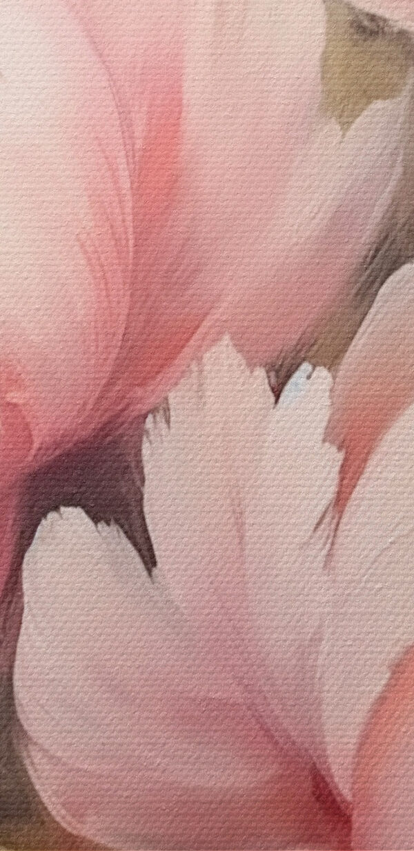 Painting of pink flowers Painting of pink flowers
