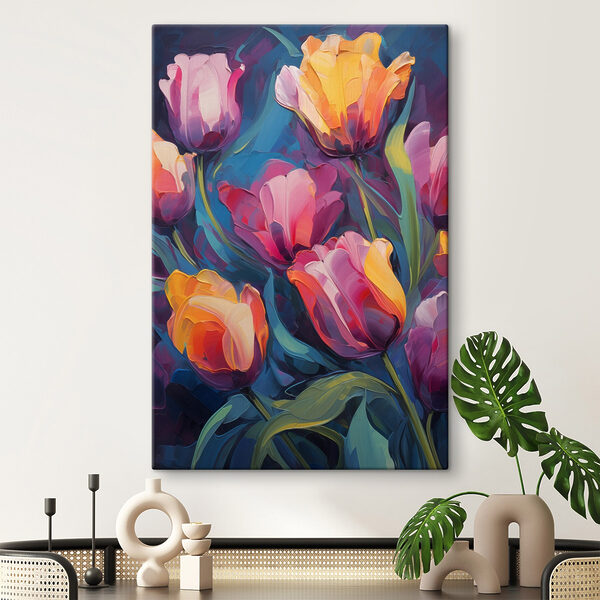 Quadri Dipinto di fiori su sfondo blu (COD: s43551) Quadri Quadri Dipinto di fiori su sfondo blu (COD: s43551)