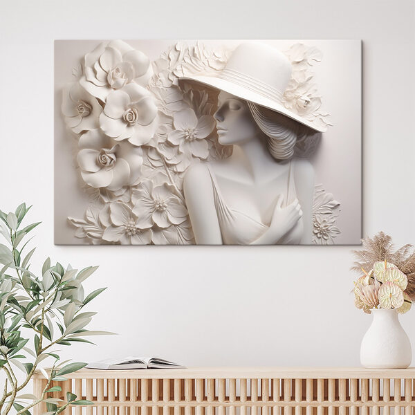 Quadri Statua di una donna con un cappello (COD: s43547) Quadri Quadri Statua di una donna con un cappello (COD: s43547)