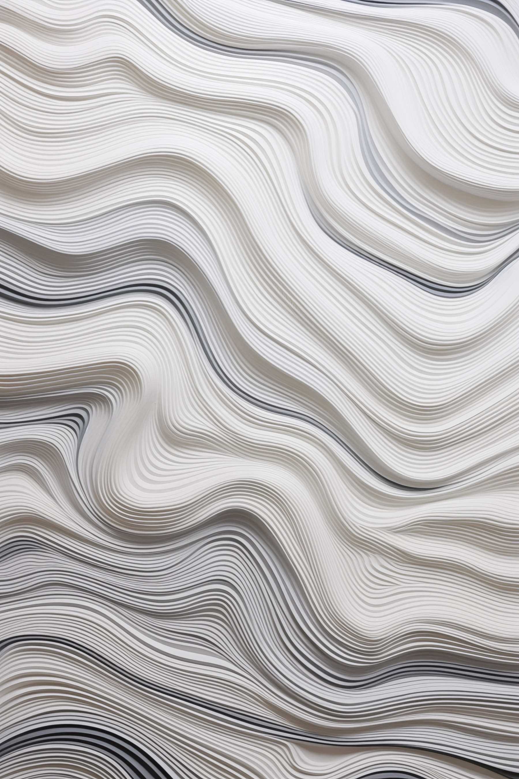 White and black wavy lines White and black wavy lines