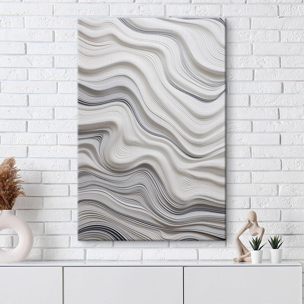 White and black wavy lines White and black wavy lines