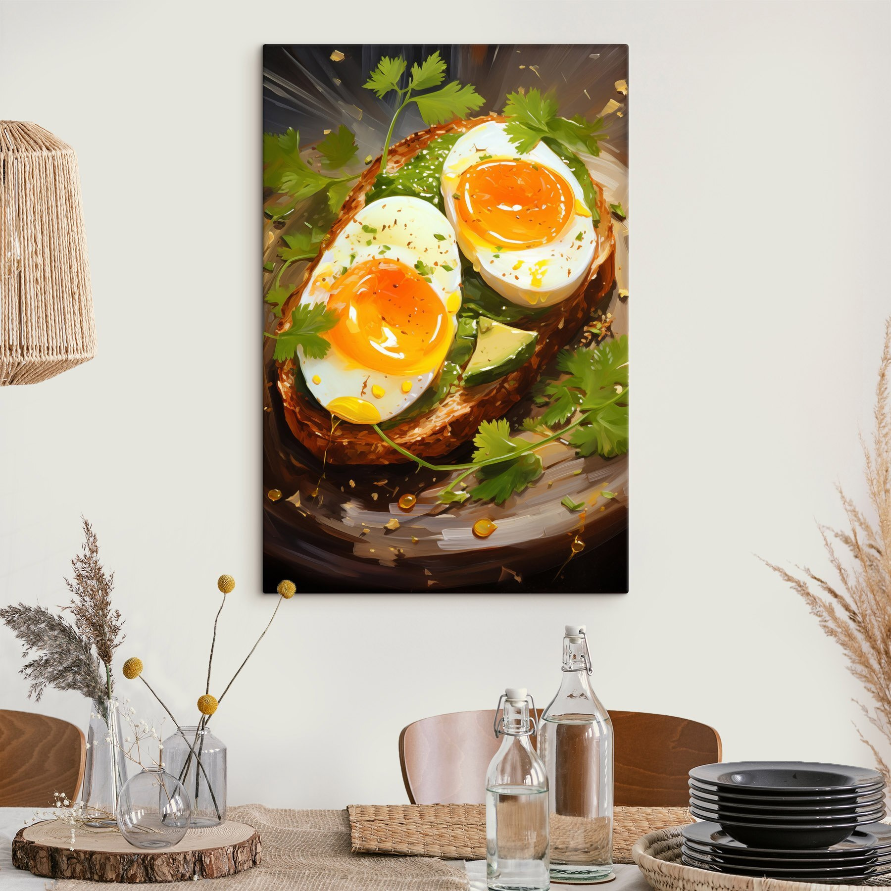 Breakfast delight on avocado toast