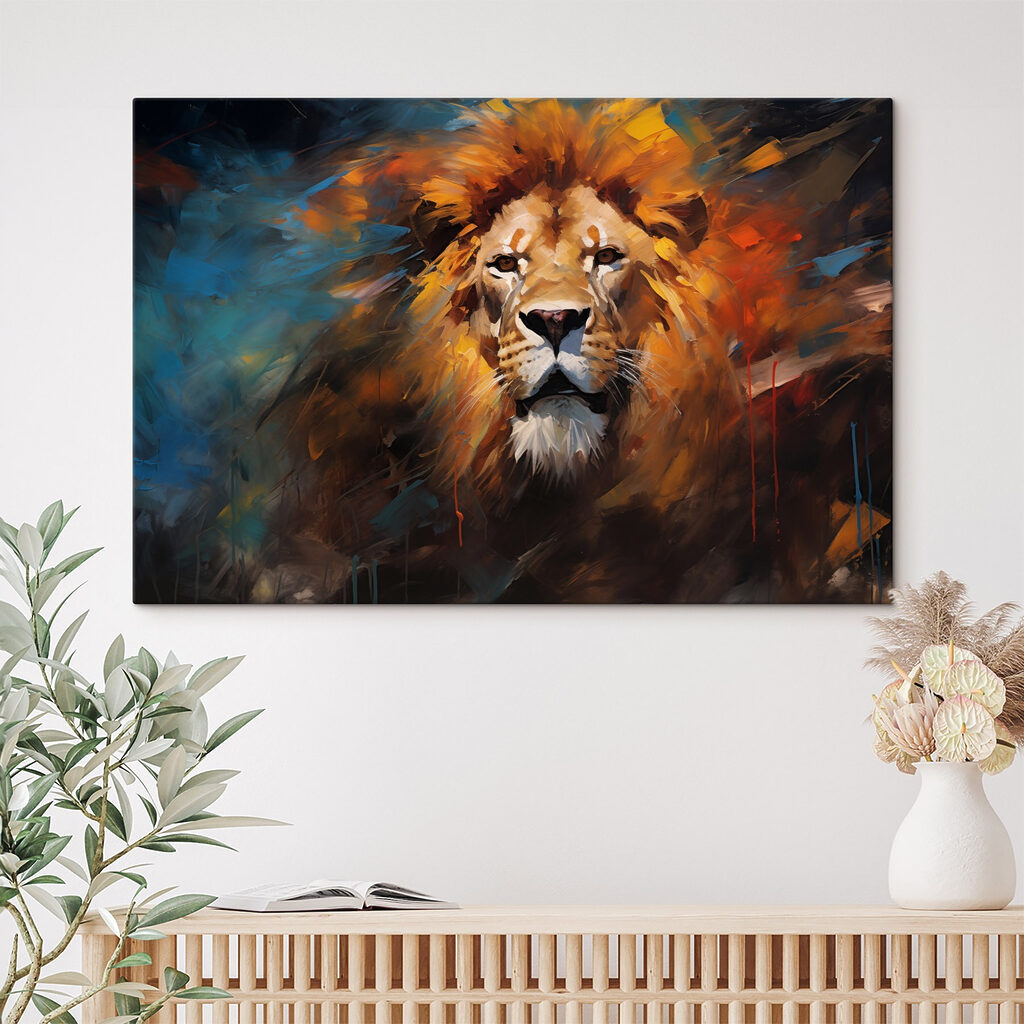 Lion with a mane