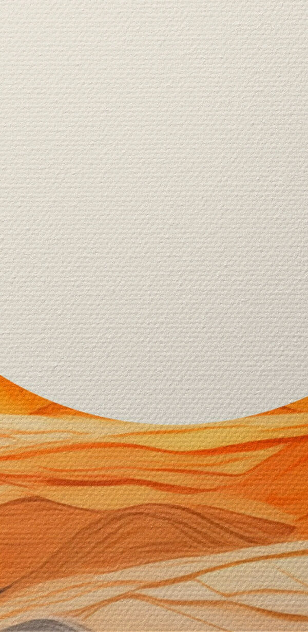 Sun over a desert