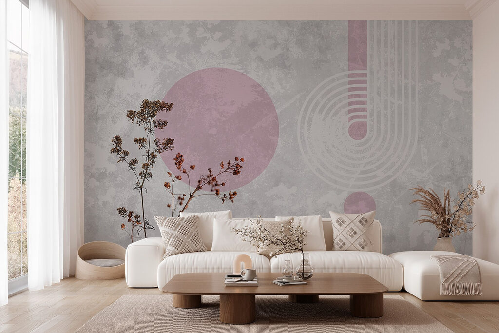 Plant with brown leaves and purple circles Plant with brown leaves and purple circles