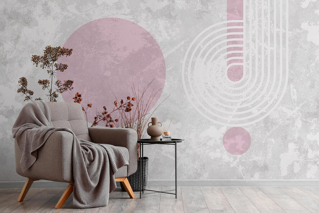 Plant with brown leaves and purple circles Plant with brown leaves and purple circles